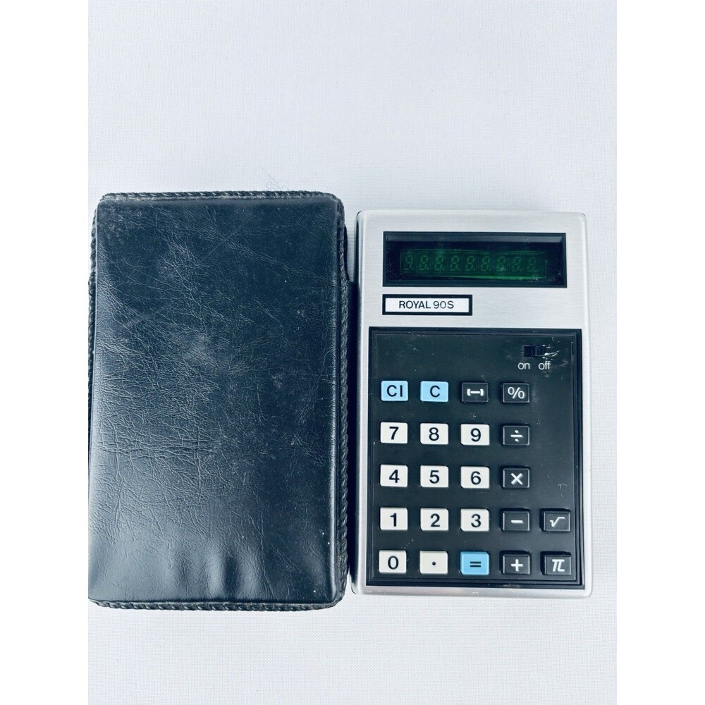Vintage Royal 90 S Model Calculator Made In Japan Retro With Case - Rare - Read!